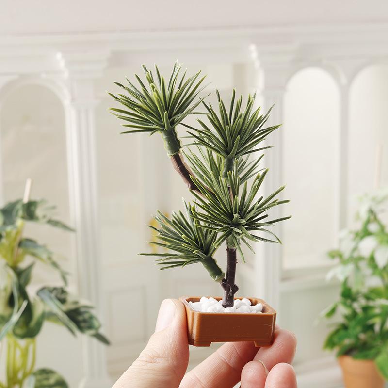 Bonsai Garden Decor - 1 Buah 1/12 Rumah Boneka Simulasi