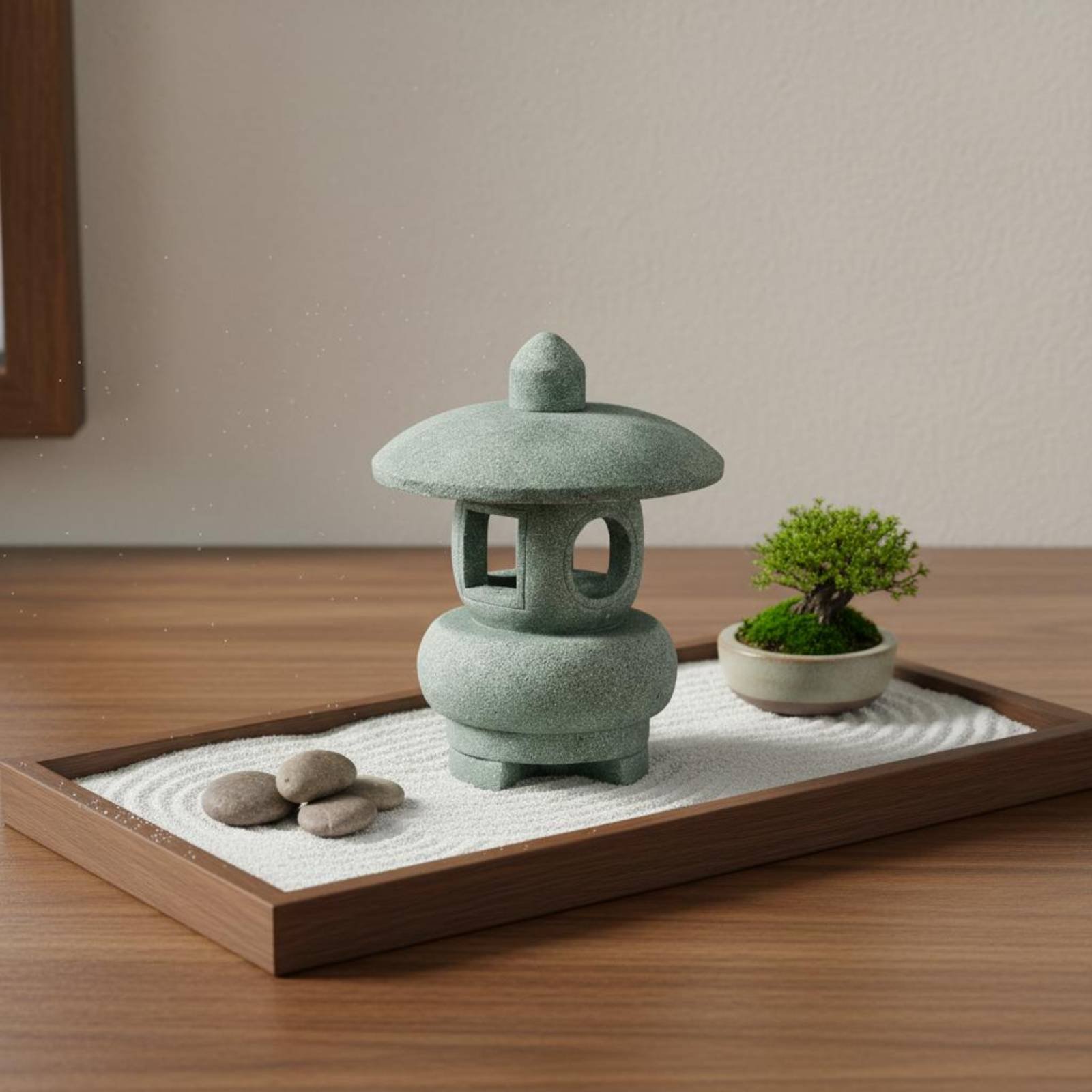 Lentera Batu Miniatur Antik un - Bonsai Garden Decor ulasan dan harga