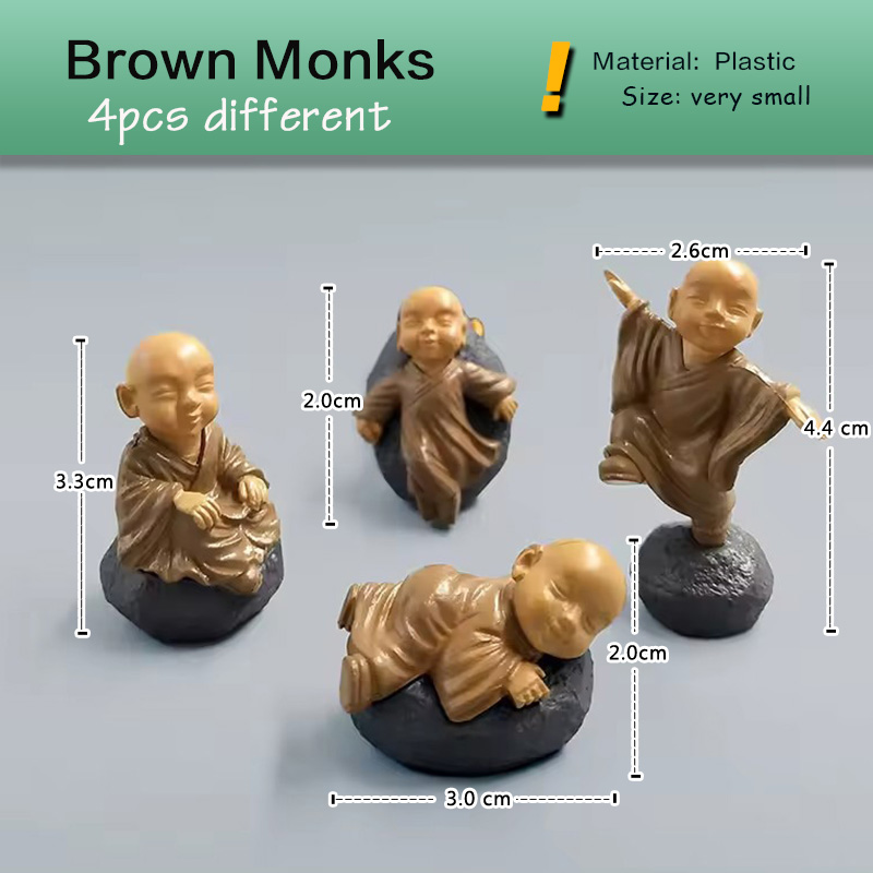 4 Buah Patung Miniatur Biksu K - Bonsai Garden In Japan ulasan dan harga
