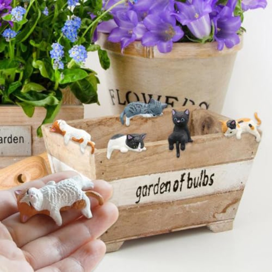 Figur Kucing Miniatur Lucu, De - Bonsai Garden In Japan ulasan dan harga