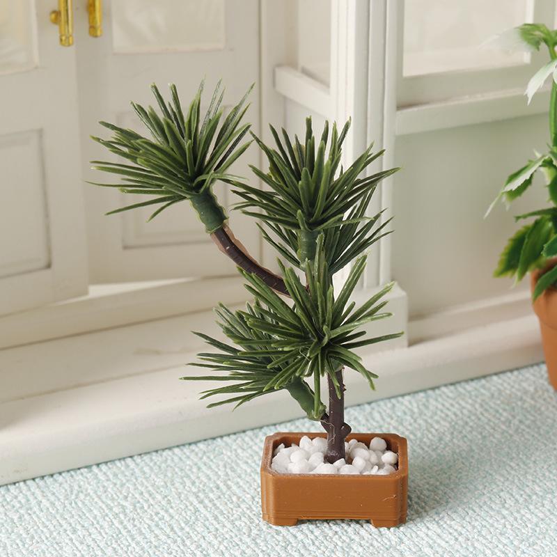 1 Buah 1/12 Rumah Boneka Simul - Bonsai Garden Decor ulasan dan harga