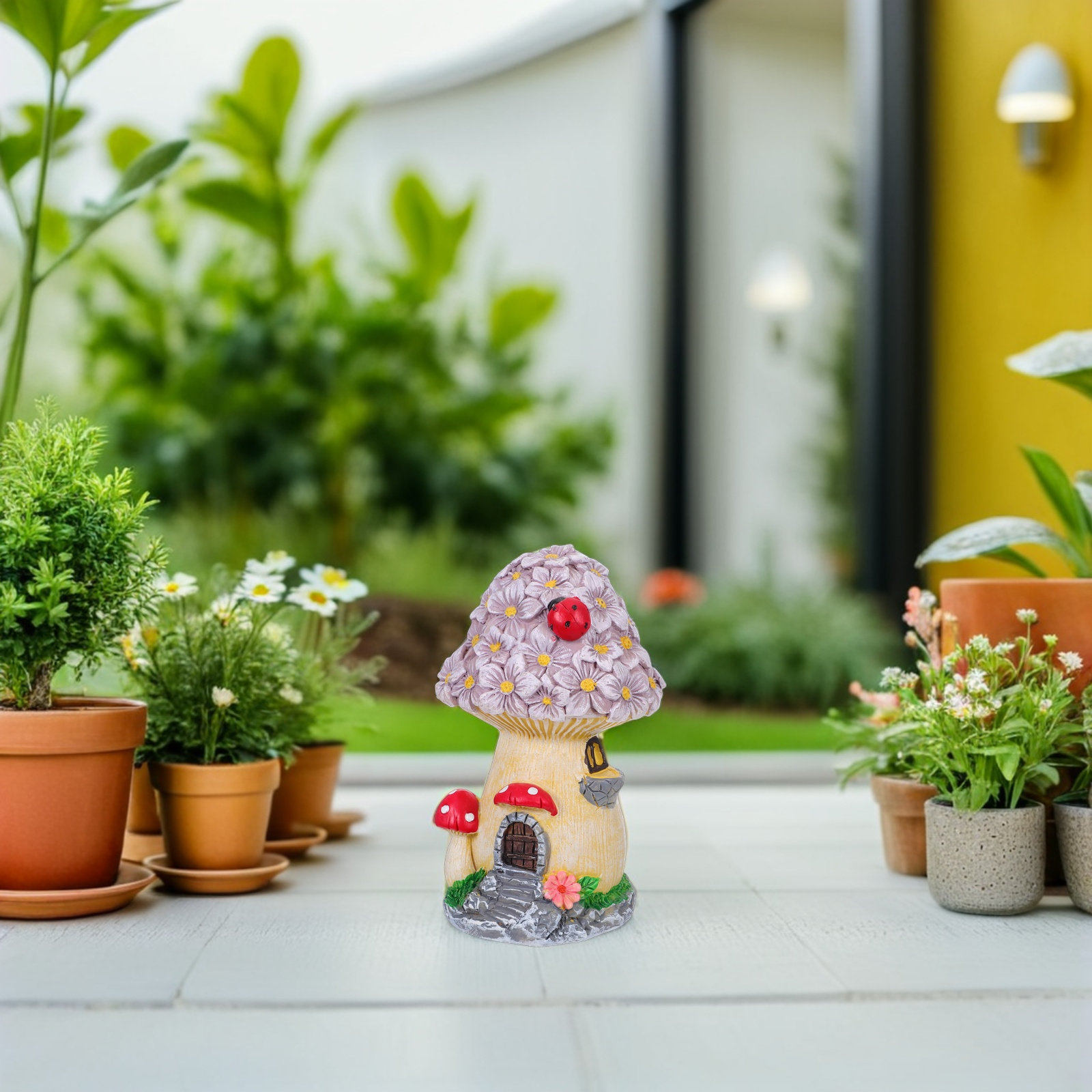 Rumah Jamur Resin Tahan Cuaca, - Bonsai Garden Decor ulasan dan harga