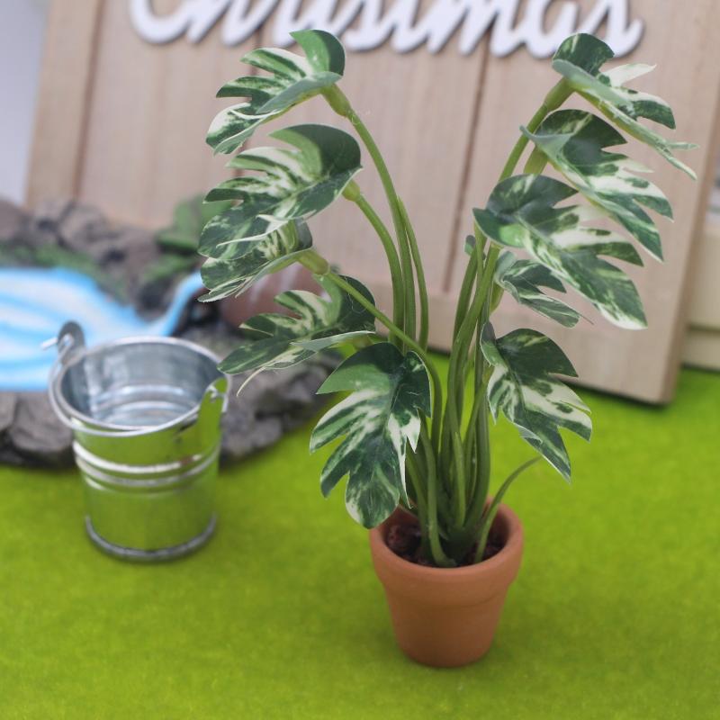 Baru.1PC 1/12 Rumah Boneka Sim - Bonsai Garden Decor ulasan dan harga