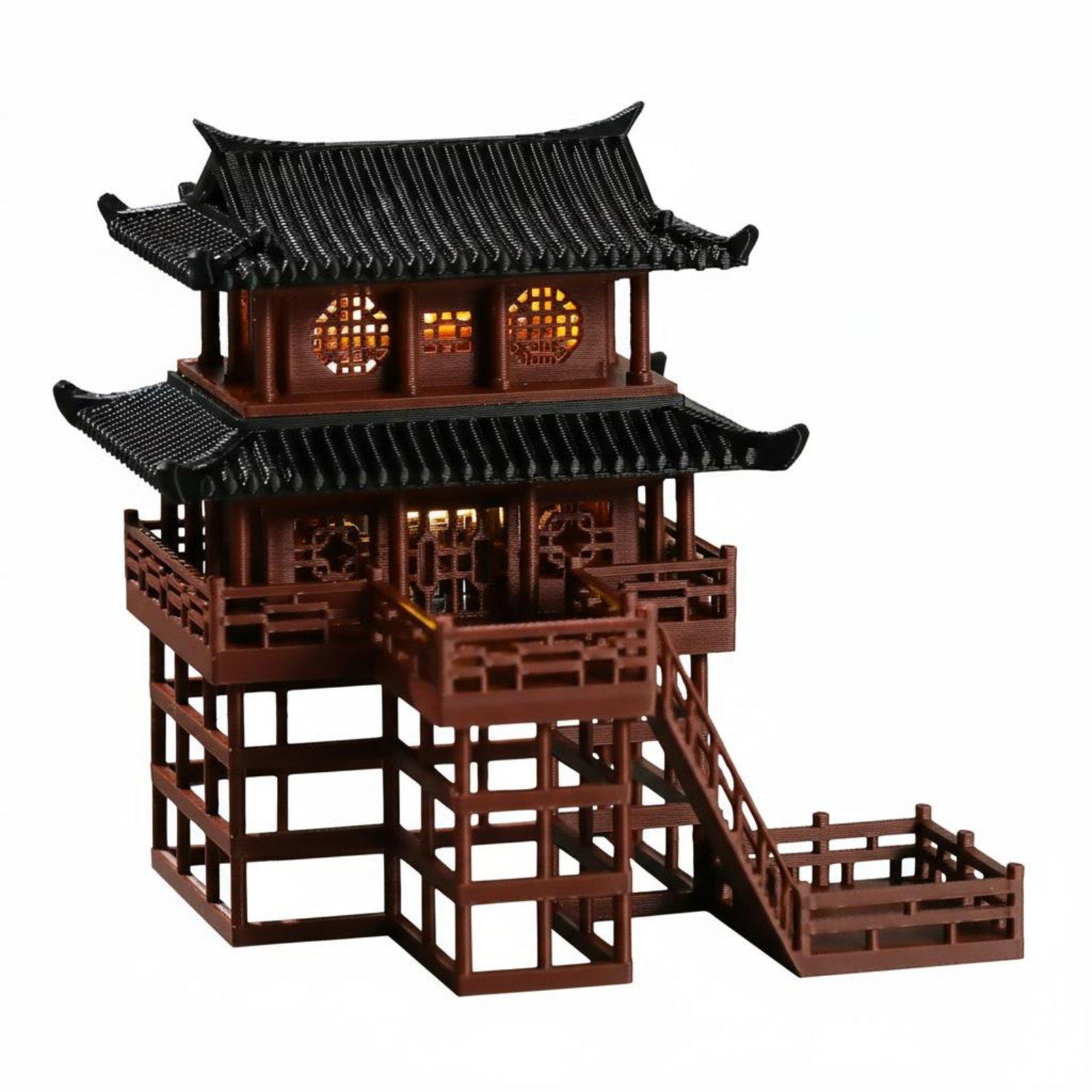 Pagoda Plastik Mini untuk Meja - Bonsai Gardener ulasan dan harga